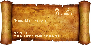 Németh Lujza névjegykártya